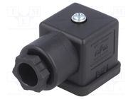 Connector: valve connector; plug; form A; 18mm; female; PIN: 4; 70V IFM ELECTRONIC