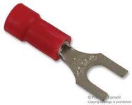 TERMINAL, SPADE/FORK, #8, CRIMP, RED