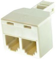 ADAPTER, MODULAR, JACK-JACK, 4 POSITION