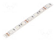 LED tape; blue; 5050; LED/m: 60; 10mm; white PCB; IP20; 14.4W/m WISVA OPTOELECTRONICS