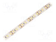 LED tape; white neutral; 2835; LED/m: 120; 10mm; white PCB; IP65 WISVA OPTOELECTRONICS