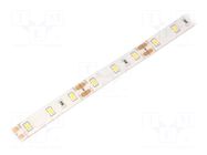 LED tape; white neutral; 2835; LED/m: 60; 10mm; white PCB; IP65 WISVA OPTOELECTRONICS