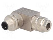 Connector: M12; plug; PIN: 2; male; angled 90°; IP67; screw terminal MURRELEKTRONIK