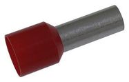 TERMINAL, FERRULE, 12 X 4.6MM, RED