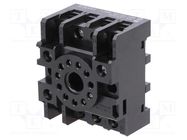 Socket; for DIN rail mounting; Electr.connect: round socket; MKS OMRON