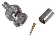 RF/COAXIAL, BNC PLUG, STRAIGHT, 50 OHM, CRIMP