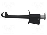 Clip-on probe; hook type; 20A; black; Insulation: polyamide; 4mm SCHÜTZINGER