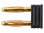 Connector: 2mm banana; stackable safety shunt; 12A; 30VAC; 60VDC SCHÜTZINGER