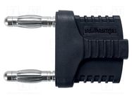 Connector: 4mm banana; stackable safety shunt; 12A; 33VAC; 70VDC 