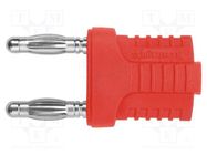 Connector: 4mm banana; stackable safety shunt; 12A; 33VAC; 70VDC 