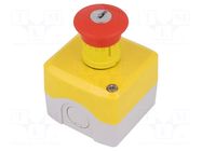 Control cassette; Harmony XB5; No.of butt: 1; mushroom; IP66 SCHNEIDER ELECTRIC