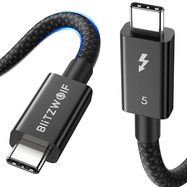 BlitzWolf BW-HDC8 240W USB-C to USB-C cable, 0,.5m (black), BlitzWolf