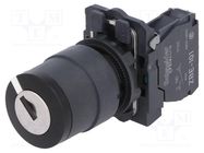 Switch: rotary with key; 22mm; Stabl.pos: 2; NO; black; none; IP66 SCHNEIDER ELECTRIC