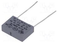 Capacitor: polypropylene; X2; R46 310V; 10nF; 13x4x9mm; THT; ±20% KEMET