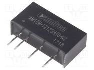 Converter: DC/DC; 1W; Uin: 11.4÷12.6V; Uout: 12VDC; Iout: 83mA; SIP7 AIMTEC