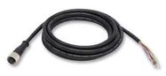 M12 SINGLE ENDED CORD SET, SSA-EB SERIES E-STOP PB