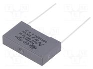 Capacitor: polypropylene; X2; R46; 220nF; 26.5x6x15mm; THT; ±20% KEMET