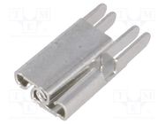 Terminal: flat; 2.8mm; 0.5mm; female; THT; brass; tinned; straight FIX&FASTEN