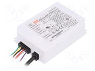 Power supply: switching; LED; 45W; 36÷43VDC; 1050mA; 90÷295VAC MEAN WELL