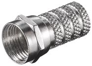 Twist-On F-Connector 4.0 mm, zinc - twist-on adapter made of zinc with nickel contacts