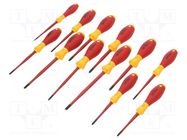 Kit: screwdrivers; insulated; 1kVAC; SoftFinish®; 12pcs. 