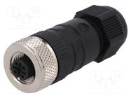 Connector: M12; plug; PIN: 5; female; A code-DeviceNet / CANopen LUMBERG AUTOMATION