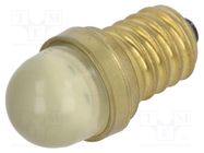 LED lamp; yellow; E14; 230VAC 