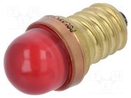 LED lamp; red; E14; 24VDC; 24VAC 