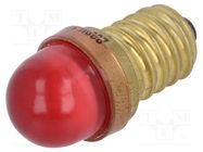 LED lamp; red; E14; 230VAC 