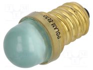 LED lamp; green; E14; 24VDC; 24VAC 