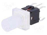 Switch: keypad; Pos: 2; SPST-NO; 0.05A/12VDC; colourless; LED; red HIGHLY ELECTRIC