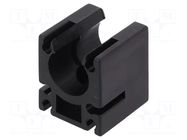 Bracket; polyamide; SH-system; Application: for braids; black HELUKABEL