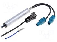 Cable; Fakra plug x2,ISO plug angled; angled,straight 4CARMEDIA