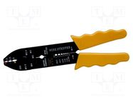 Tool: multifunction wire stripper and crimp tool; Wire: round BAHCO