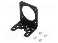 Bracket; black; bracket,mounting screws; stepper motors; 1pcs. POLOLU