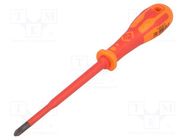 Screwdriver; insulated,slim; PlusMinus cross PZ-type; SL/PZ2 C.K