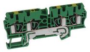 TERMINAL BLOCK, DIN RAIL, 4 POSITION, 26-12AWG