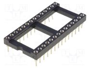 Socket: integrated circuits; DIP28; Pitch: 2.54mm; precision; THT 