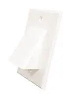 1 GANG WALL PLATE W/ SCREW, WHITE