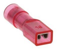 TERMINAL, FEMALE DISCONNECT, 0.11IN, RED