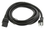 POWER CORD, IEC 320/NEMA 5-20P, BLACK, 10FT, 20A