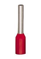 FERRULE TERMINAL, 12 X 1.4MM, CRIMP, RED