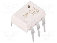 Optocoupler; THT; Ch: 1; OUT: transistor; 4.17kV; DIP6; CNY17 ONSEMI