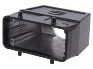 Enclosure for connectors: HDC; size 16B; for cable; Han® B; M40 HARTING