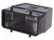 Enclosure for connectors: HDC; size 16B; for cable; Han® B; M25 HARTING