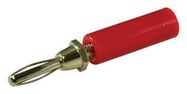 BANANA PLUG, SCREW, RED