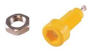 TIP JACK, 5700V, 10A, YELLOW