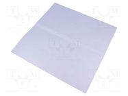 Heat transfer pad: silicone caoutchouc; L: 300mm; W: 300mm; 1W/mK 