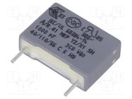 Capacitor: polypropylene; Y2; R41; 1nF; 13x4x9mm; THT; ±20%; 10mm KEMET