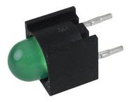 INDICATOR, LED PCB, 5MM, GREEN, 2.1V